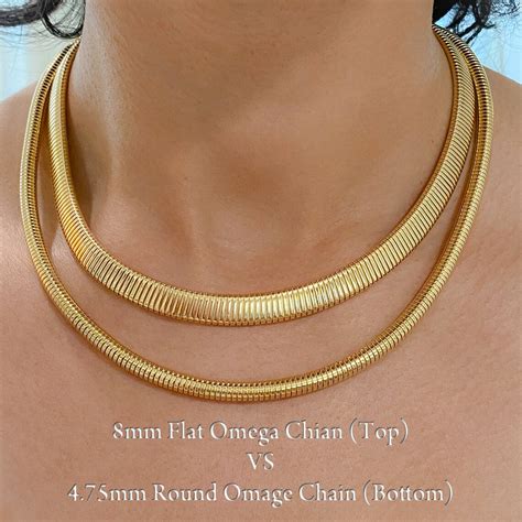 gold omega necklace prices|costco 14k omega gold necklace.